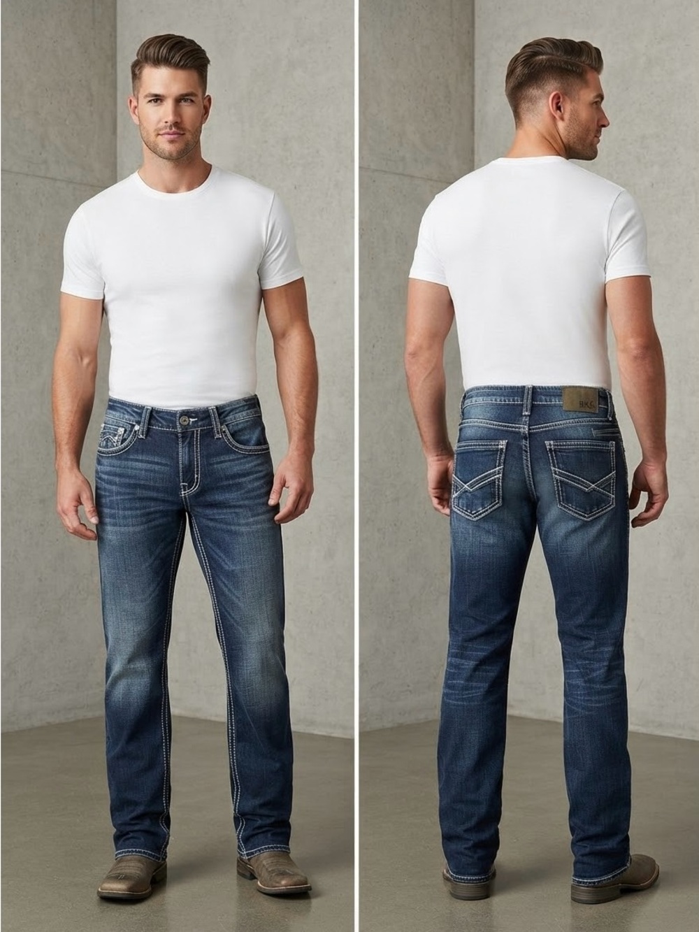 BKE Men's Indigo Straight Jeans size 30X32
